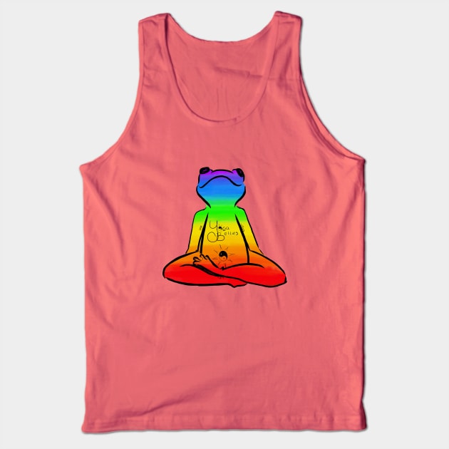 Yoga Bellies Meditation Rainbow Frog Tank Top by Gypsy Girl Design